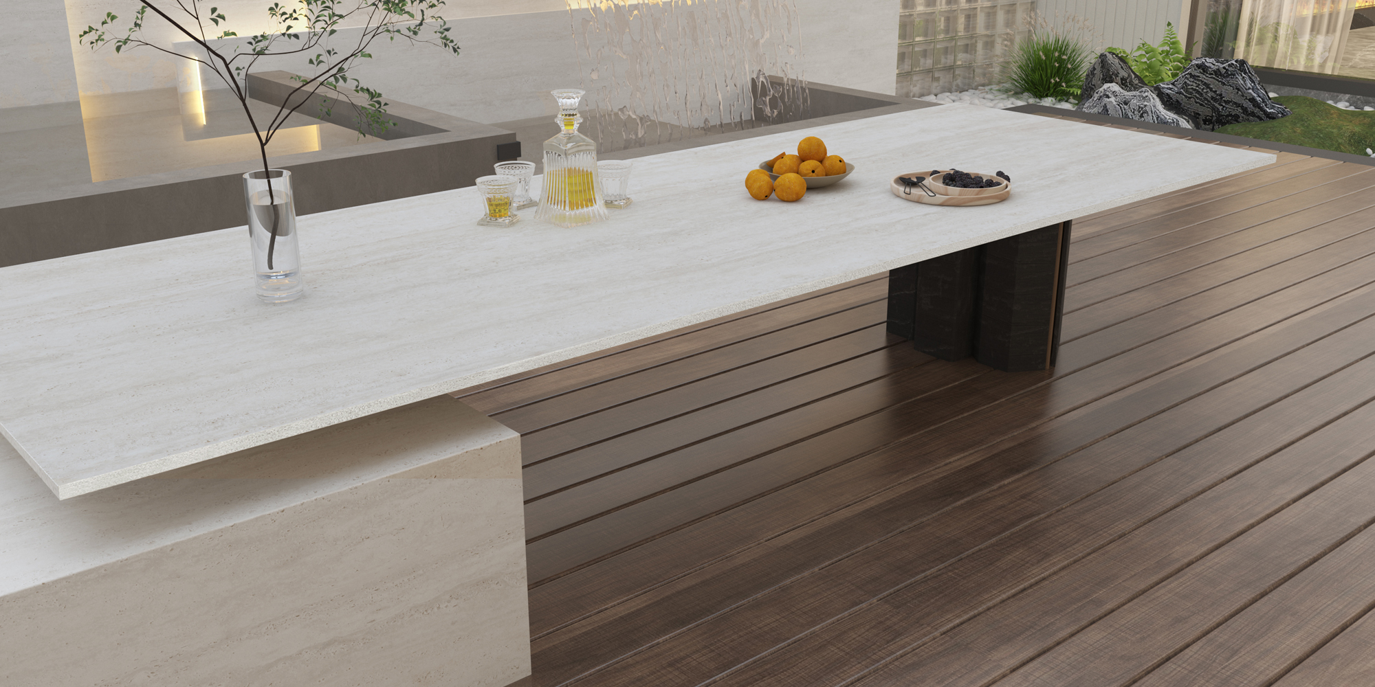 Ultra White Travertine
