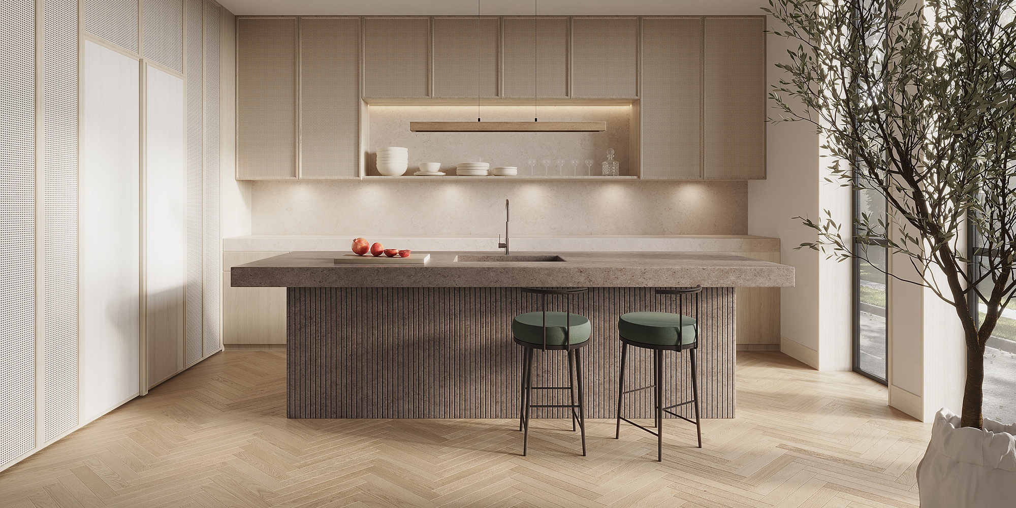 Limestone Marrone